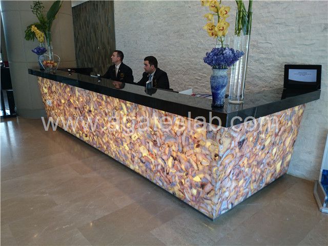 Yellow agate reception top