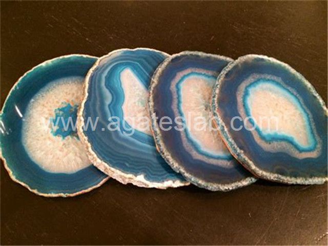 Blue agate coaster (2)