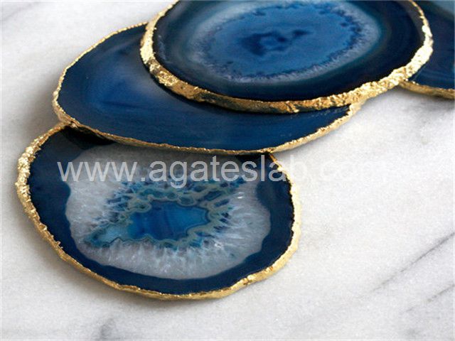 Blue agate coaster (3)