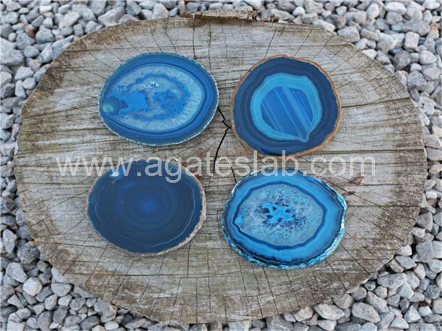 Blue agate coaster (5)