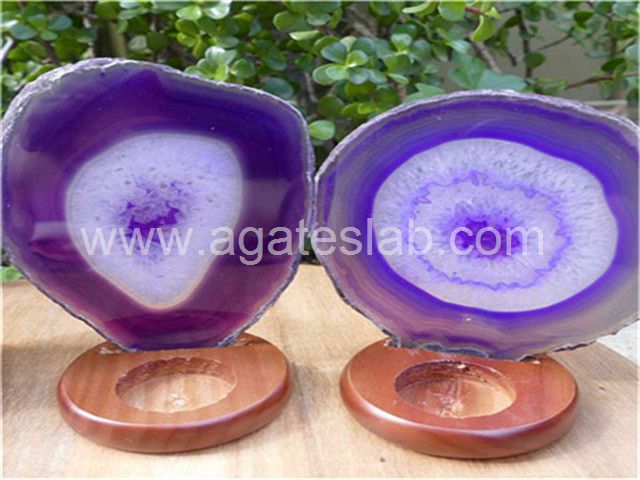 Agate candle holder (10)